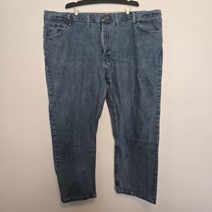 Wrangler Men's 46x30 Classic Blue Straight Jeans